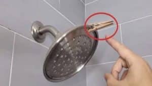 douche pince à linge